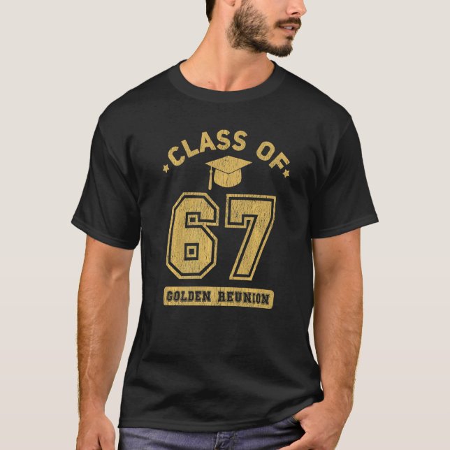Camiseta Class Of 1967 College Highschool Graduation Reunio (Frente)