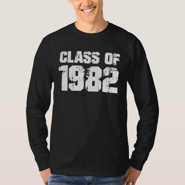 Camiseta Class of 1982 High School Reunion College Graduati (Frente)