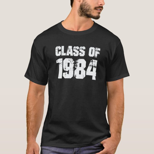 Camiseta Class of 1984 High School College Graduation Reuni (Frente)