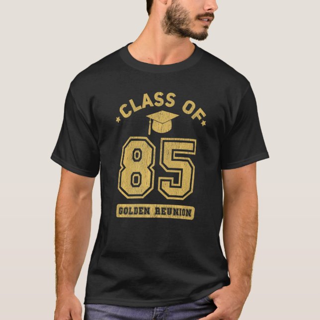 Camiseta Class Of 1985 College Highschool Graduation Reunio (Frente)