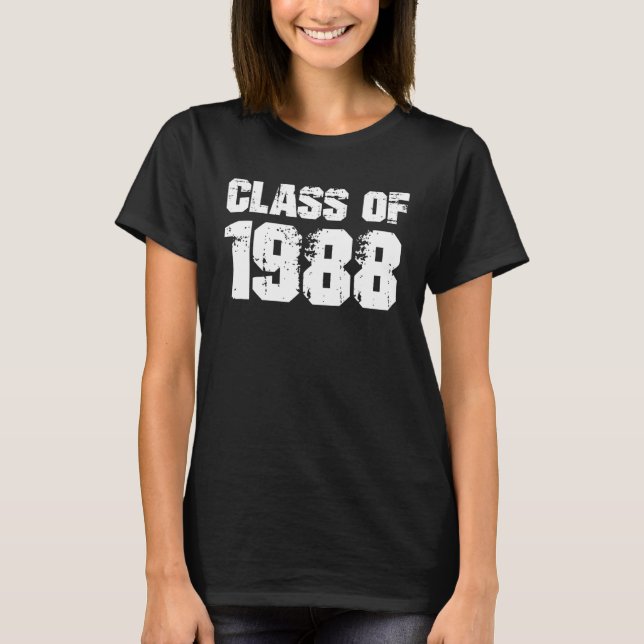 Camiseta Class of 1988 High School Reunion College Graduati (Frente)