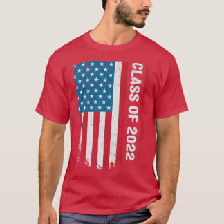 Camiseta Class of 2022 Graduate American Flag Graduation 2