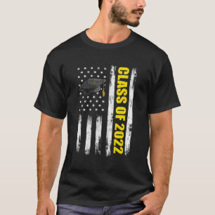 Camiseta Class Of 2022 Graduate Men  American Flag Graduati