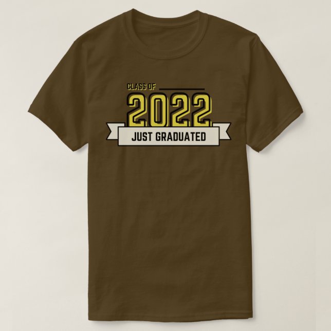 CAMISETA CLASS OF 2022 JUST GRADUATED  (Frente do Design)