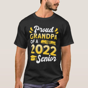 Camiseta Class Of 2022 Proud Grandpa Of A 2022 Senior Gradu