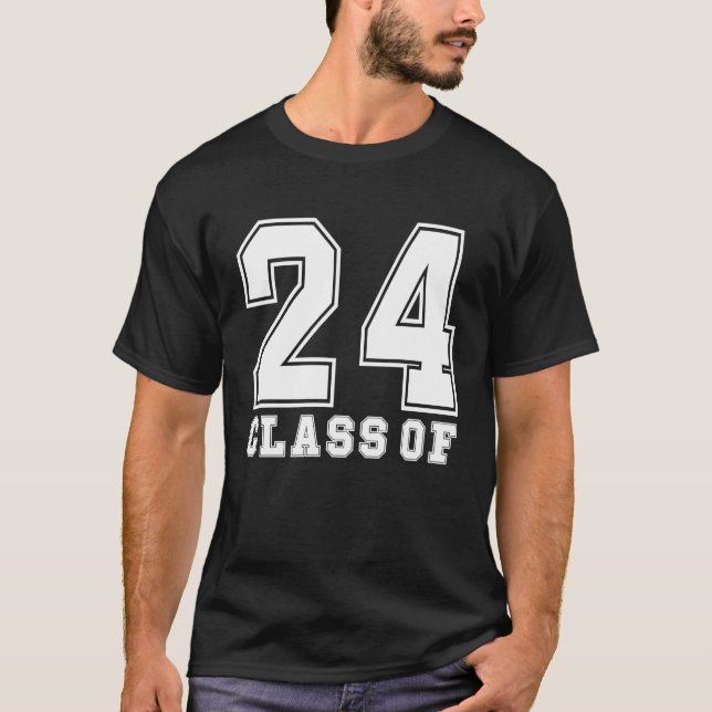 Camiseta Class of 2024 Graduation Senior 2024 Graduate Scho (Frente)