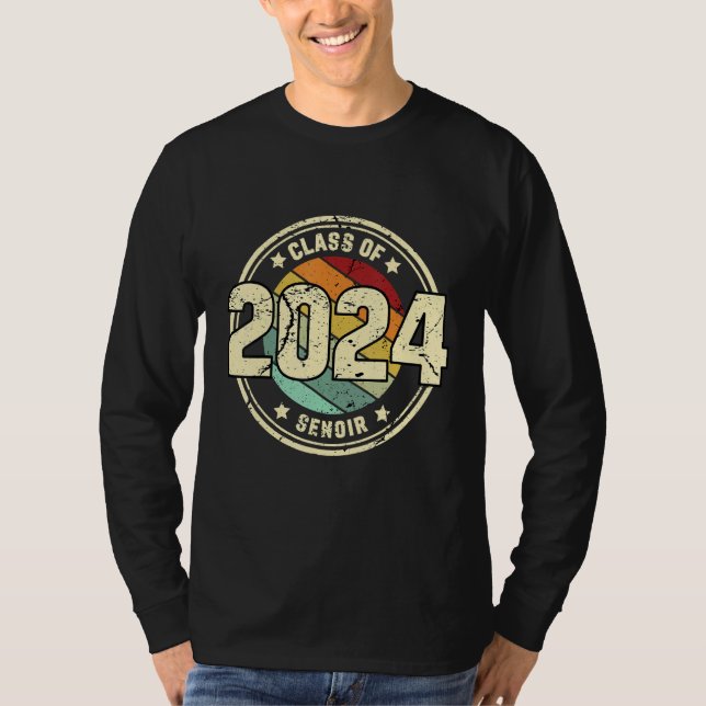 Camiseta Class of 2024 Senior 2024 Graduation or First Day  (Frente)