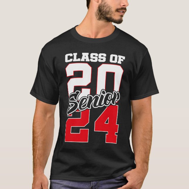 Camiseta Class of 2024 Senior 24 Grad Graduation for Women  (Frente)