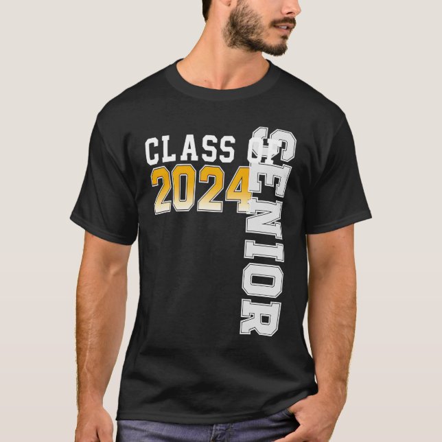 Camiseta Class of 2024 Senior 24 High School Graduation (Frente)