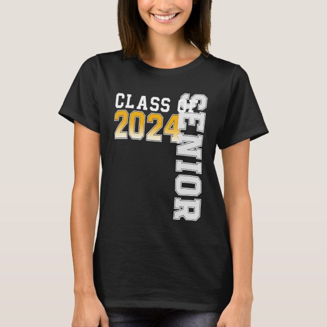Camiseta Class of 2024 Senior 24 High School Graduation (Frente)