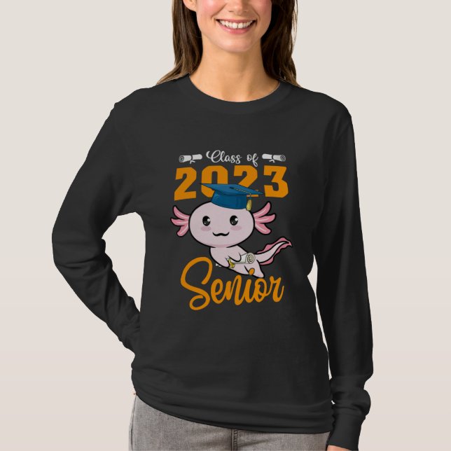 Camiseta Class of 2024 Senior Axolotl Graduation First Day  (Frente)