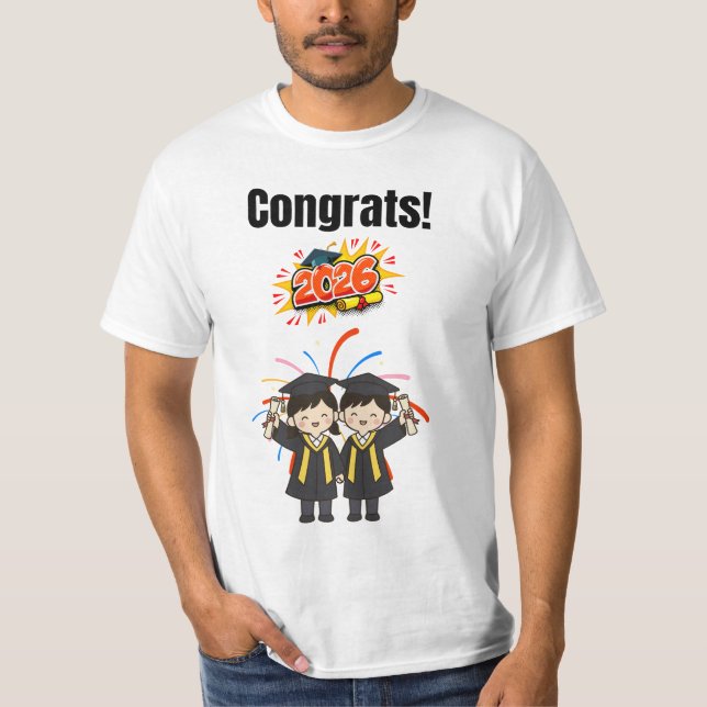 Camiseta Class of 2026 Graduation Celebration  (Frente)