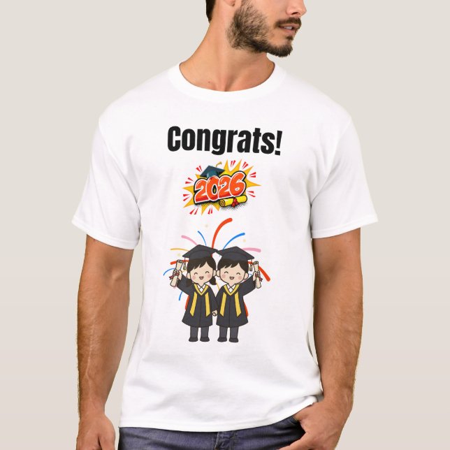 Camiseta Class of 2026 Graduation Celebration  (Frente)