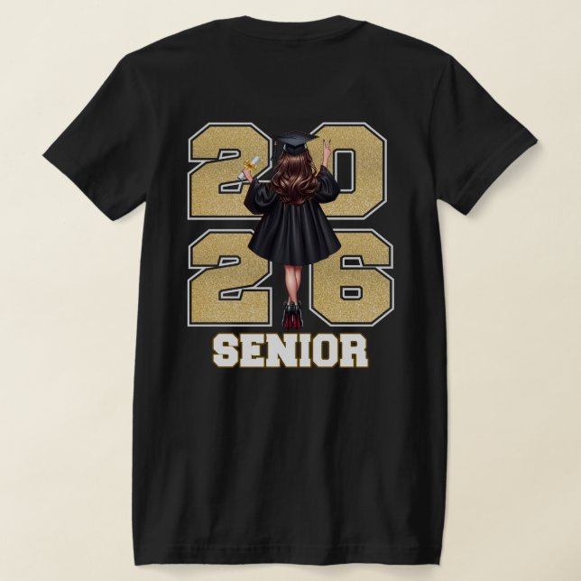 Camiseta Class of 2026 Graduation Shirt (Postura das costas)