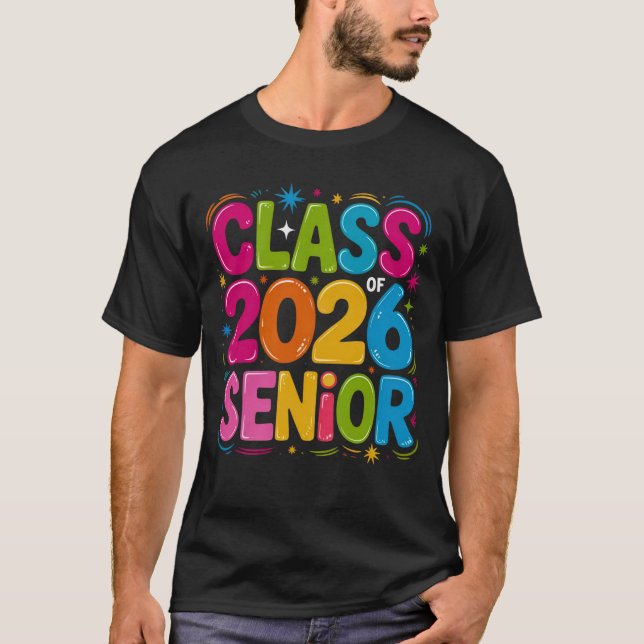 Camiseta Class of 2026 Senior Shirt – Graduation 2026 High  (Frente)