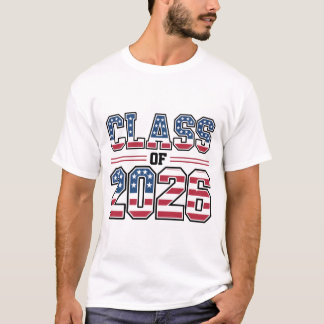 Camiseta Class of 2026 USA Flag Graduation