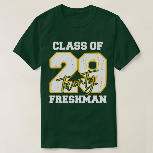 Camiseta Class of 2029 Freshman High School Back To School (Frente do Design)