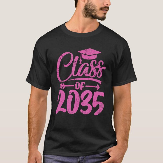 Camiseta Class Of 2035 First Day Kindergarten (Frente)