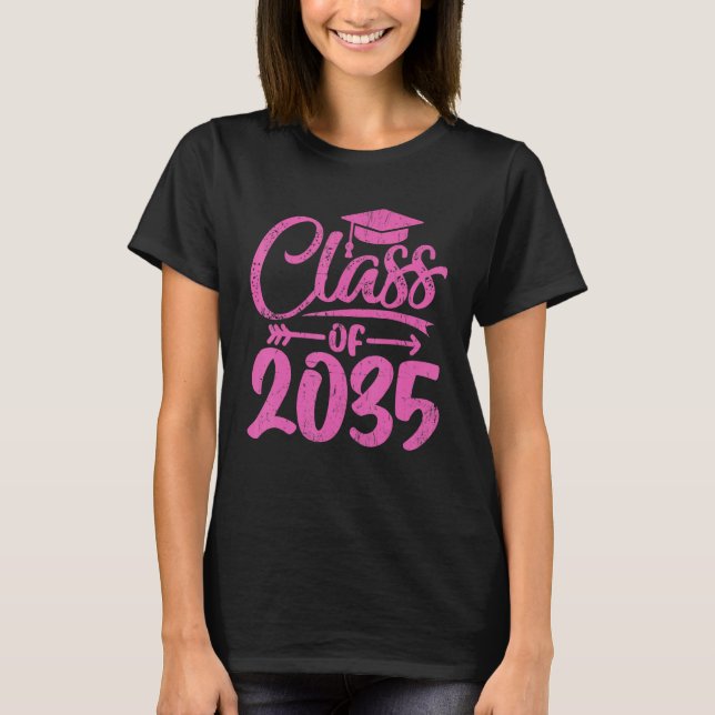 Camiseta Class Of 2035 First Day Kindergarten (Frente)