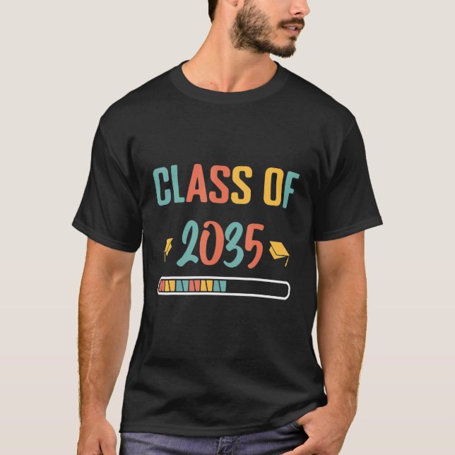 Camiseta Class Of 2035 First Day Of School Grow With Me Gra (Frente)