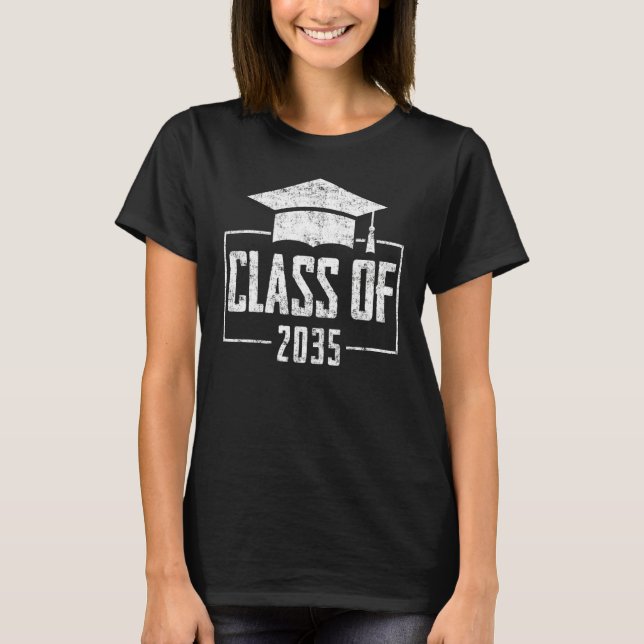 Camiseta Class Of 2035  Kindergarten First Day Or Back To S (Frente)