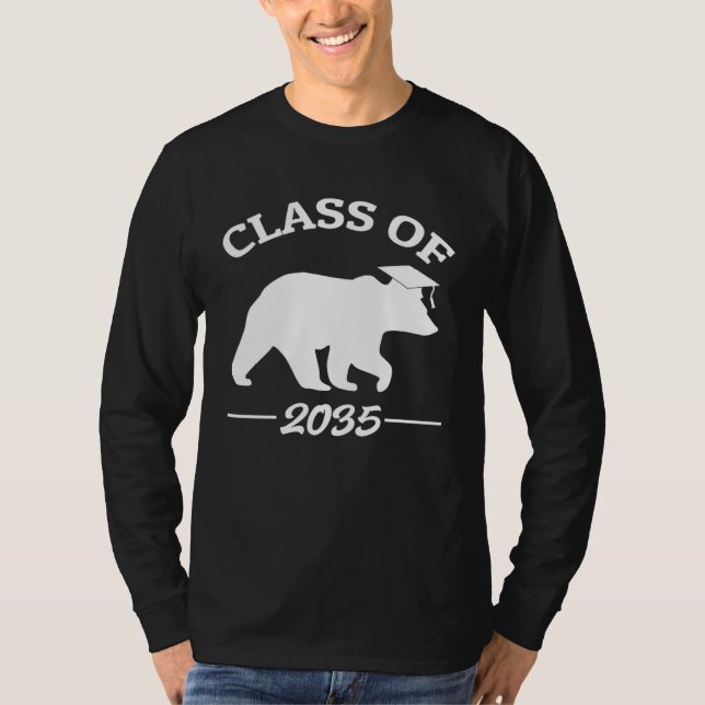 Camiseta Class Of 2035 Kindergarten Graduate Graduation Gir (Frente)