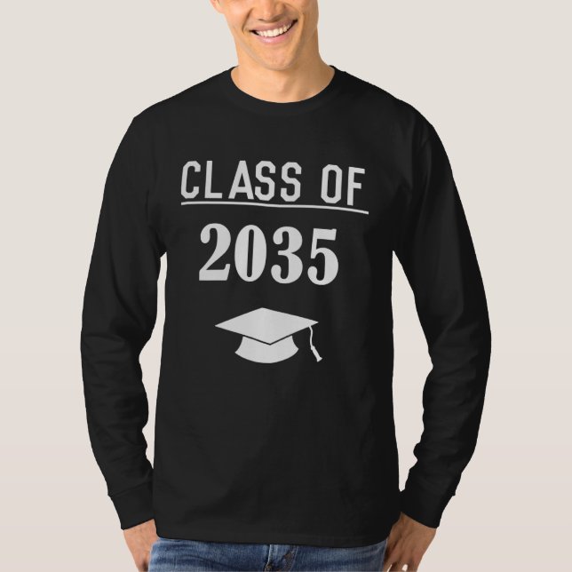 Camiseta Class Of 2035 Kindergarten Graduate Graduation Gir (Frente)