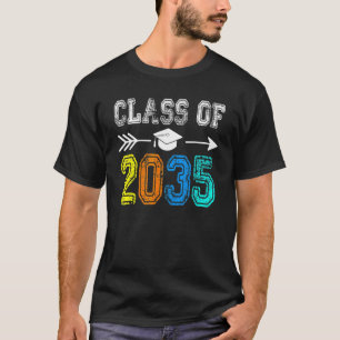 Camiseta Class Of 2035 Kindergarten Graduate Grow With Me G