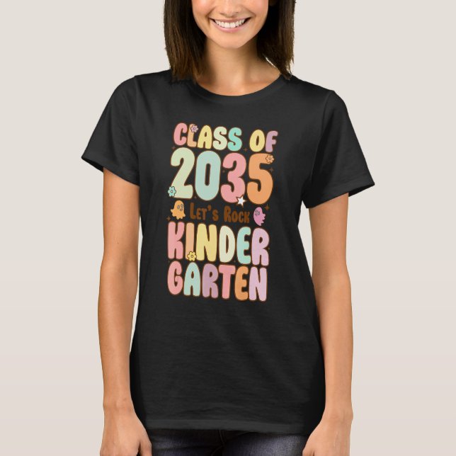 Camiseta Class of 2035 Kindergarten Teacher Women Kids Back (Frente)