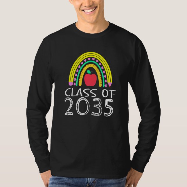 Camiseta Class of 2035 Kindergarten Through High School (Frente)