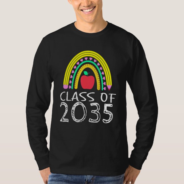 Camiseta Class of 2035 Kindergarten Through High School Tee (Frente)