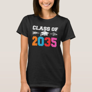 Camiseta Class Of 2035 Leopard Pre k Grow with Me Graduatio
