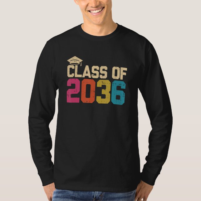 Camiseta Class Of 2036 Kindergarten Graduate Kinder Graduat (Frente)