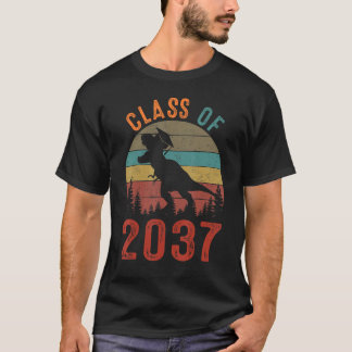 Camiseta Class Of 2037 Kindergarten Dinosaurs Boys Kid Back