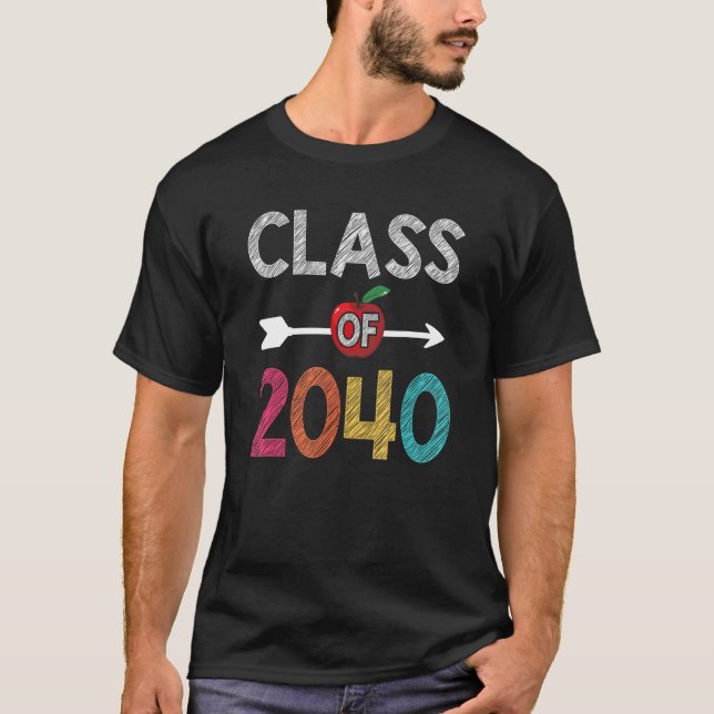 Camiseta Class Of 2040  Pre K Graduate Preschool Graduation (Frente)
