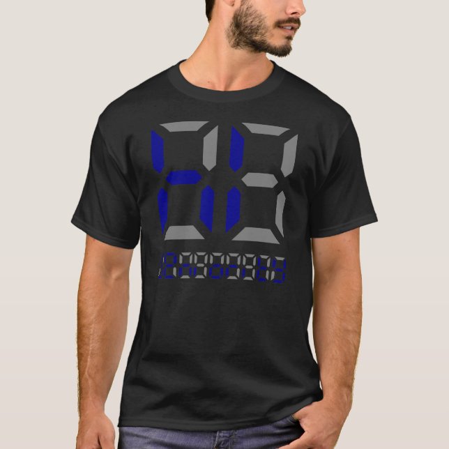 Camiseta Classe '14" olá! de calculadora de Senority" (Frente)