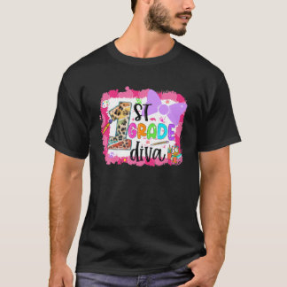 Camiseta Classe 1Rua Diva Primeiro Dia De Roupas Para Garot