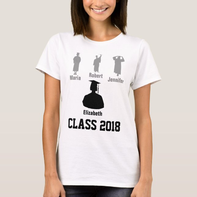 Camiseta Classe 2018 elegante personalizável (Frente)
