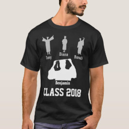 Camiseta Classe 2018 preto personalizável único e engraçado