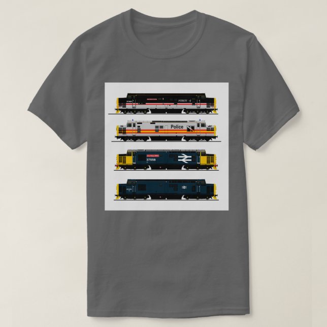 CAMISETA CLASSE 37 LOCOMOTIVOS (Frente do Design)
