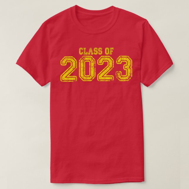 Camiseta Classe Amarelo Varsity de 2023 (Frente do Design)