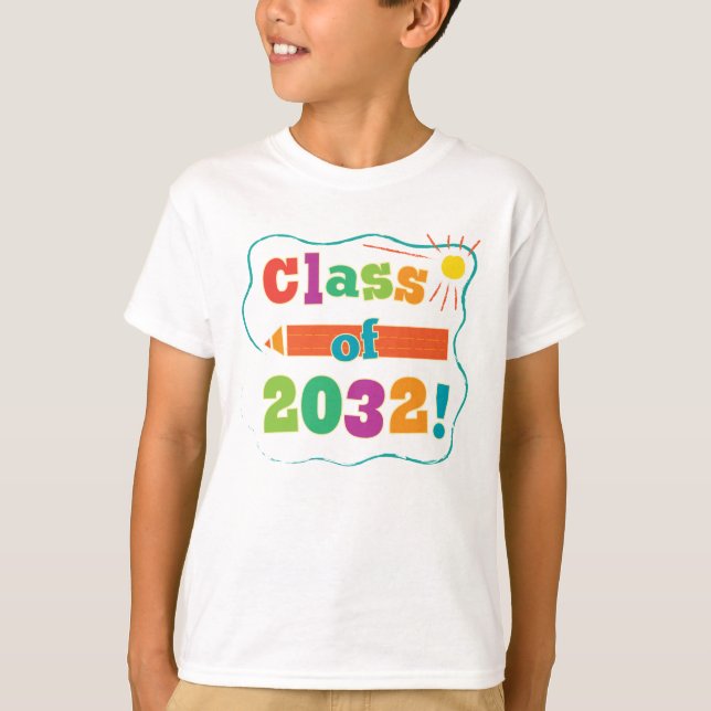 Camiseta Classe bonito de 2032 de volta à escola (Frente)
