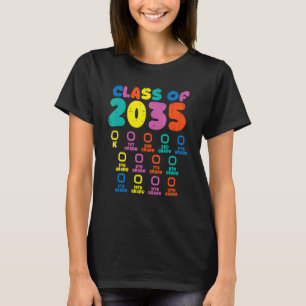 Camiseta Classe Colorida De 2035 Cresce Com O Formando Chec