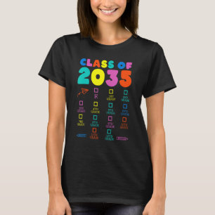 Camiseta Classe Colorida De 2035 Cresce Com O Formando Chec