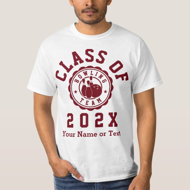 Camiseta Classe da Equipe de Boliches 202X (Frente)