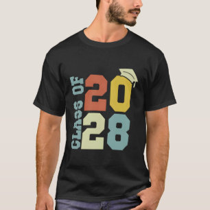 Camiseta Classe Da Escola De Graduação Do Mais velho 2028