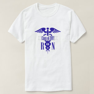 Camiseta Classe da graduação da escola de cuidados do