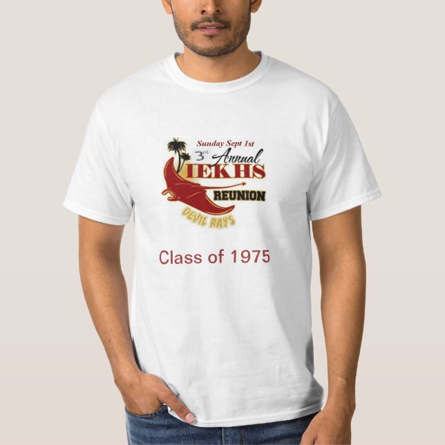 Camiseta Classe da reunião 2013 dos alunos de 1975 (Frente)