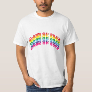 Camiseta Classe da tipografia do arco-íris 2023: moderna gr