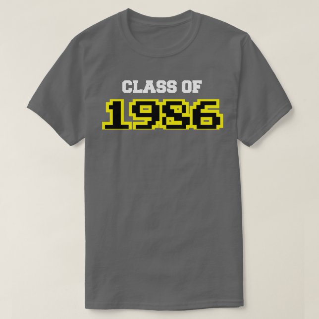 Camiseta Classe de 1986 (Frente do Design)